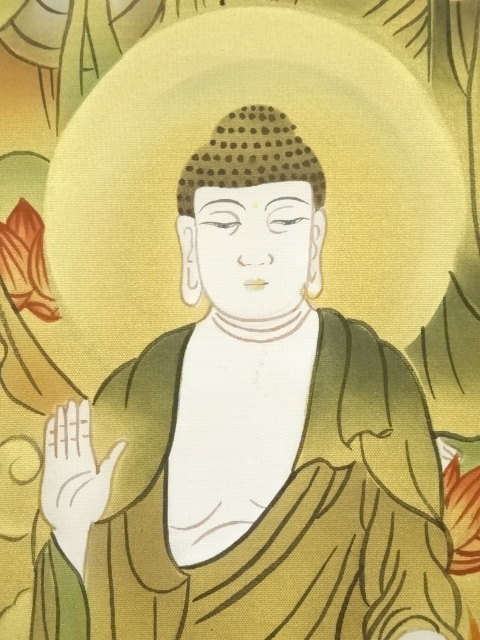 掛け軸 『 十三佛 』 福田素仙 作 絹本 共箱 希少 軸装 掛軸 美品 です。 肉筆掛軸 「十三佛」 福田素仙 インテリア : アートの友社 美術品 工芸